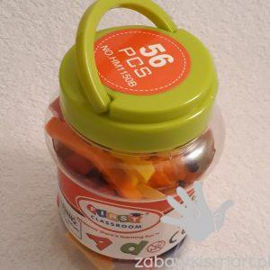 Cyferki magnetyczne do tablic- 56 sztuk w pojemniku - obrazek 2