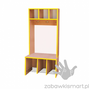 Regał szatniowy- 3- osobowy otwarty ze stelażem