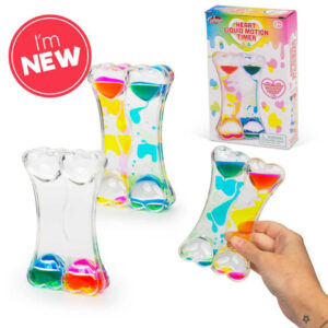 Klepsydra OneForFun z płynem w kształcie serca