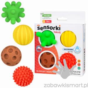 Piłeczki sensoryczne Tullo- zestaw 4 szt.