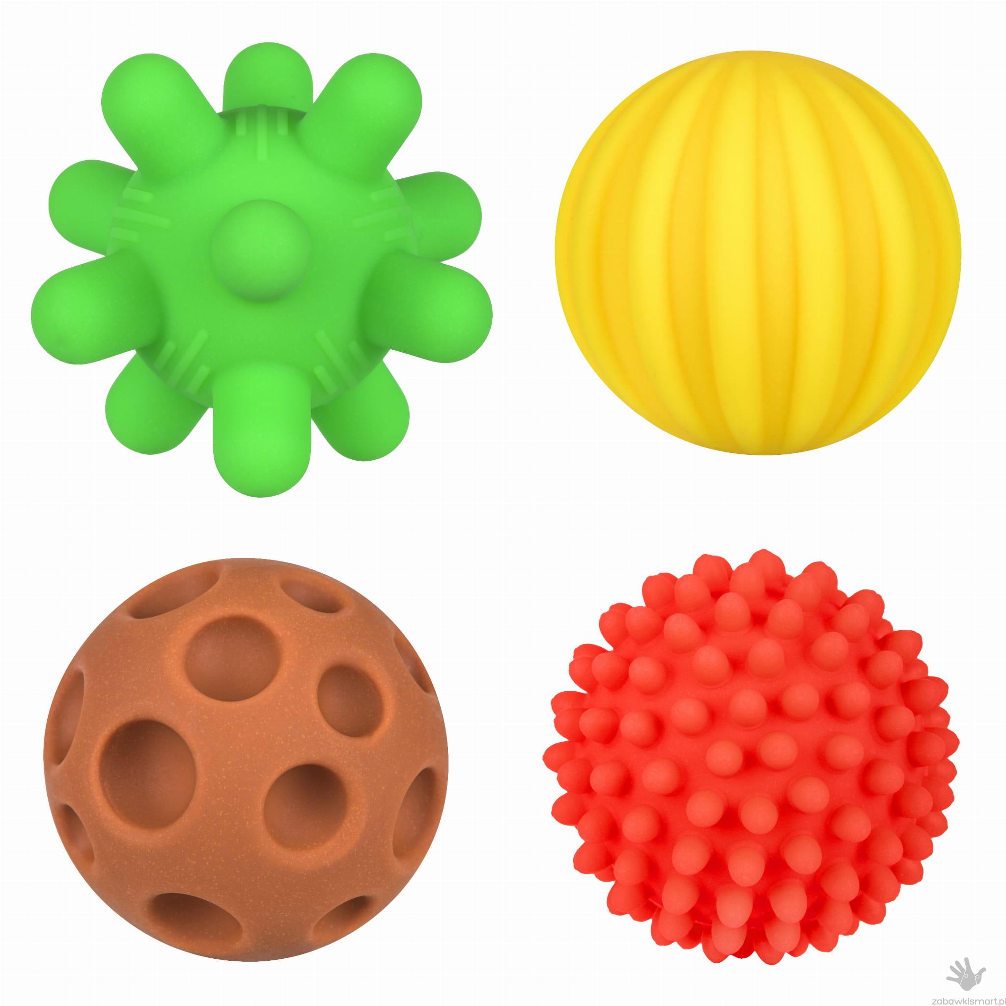 Piłeczki sensoryczne Tullo- zestaw 4 szt. - obrazek 2