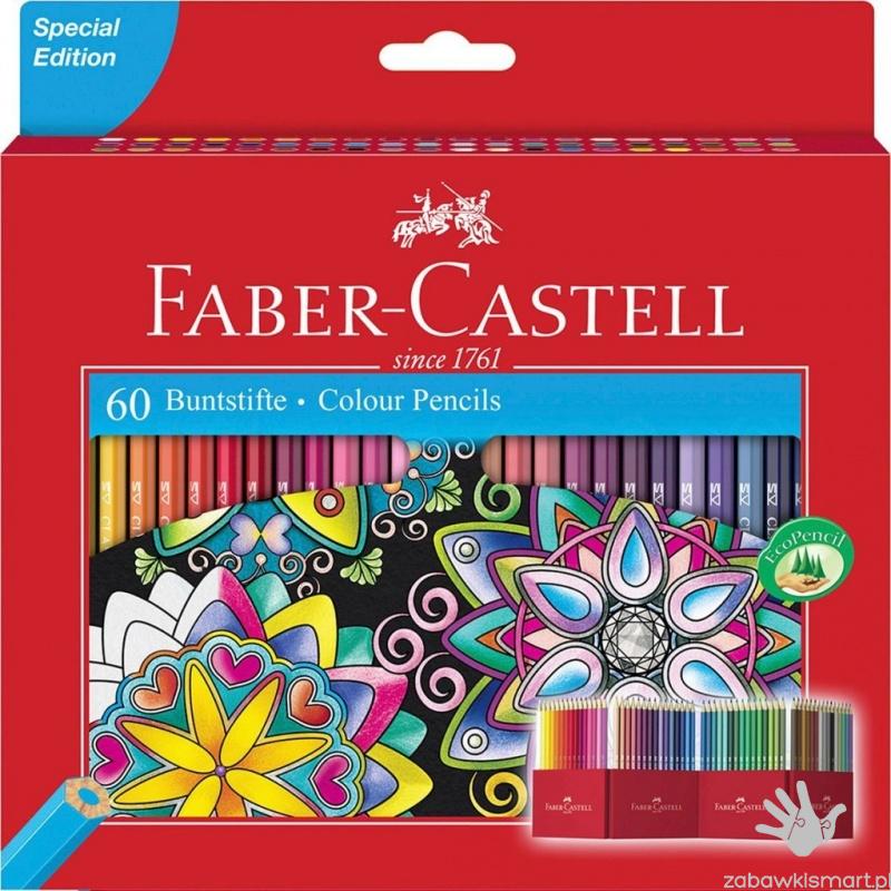 Kredki ołówkowe FABER- CASTELL- 60 kolorów