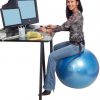 Piłka gimnastyczna PLUS ABS 55 cm- Gymnic (czerwona) - obrazek 3