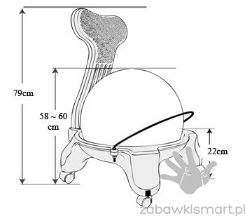 Krzesło z piłką Weplay- duże - obrazek 7