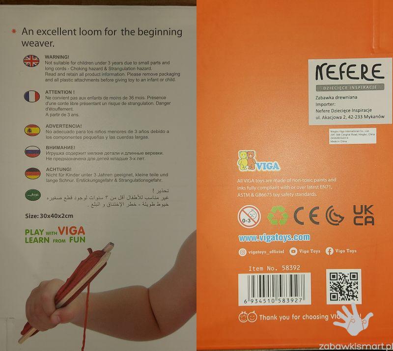 Krosno tkackie dla dzieci- Viga - obrazek 4