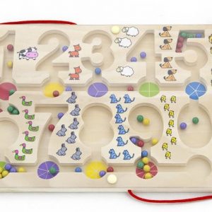 Układanka magnetyczna Viga- labirynt z cyferkami
