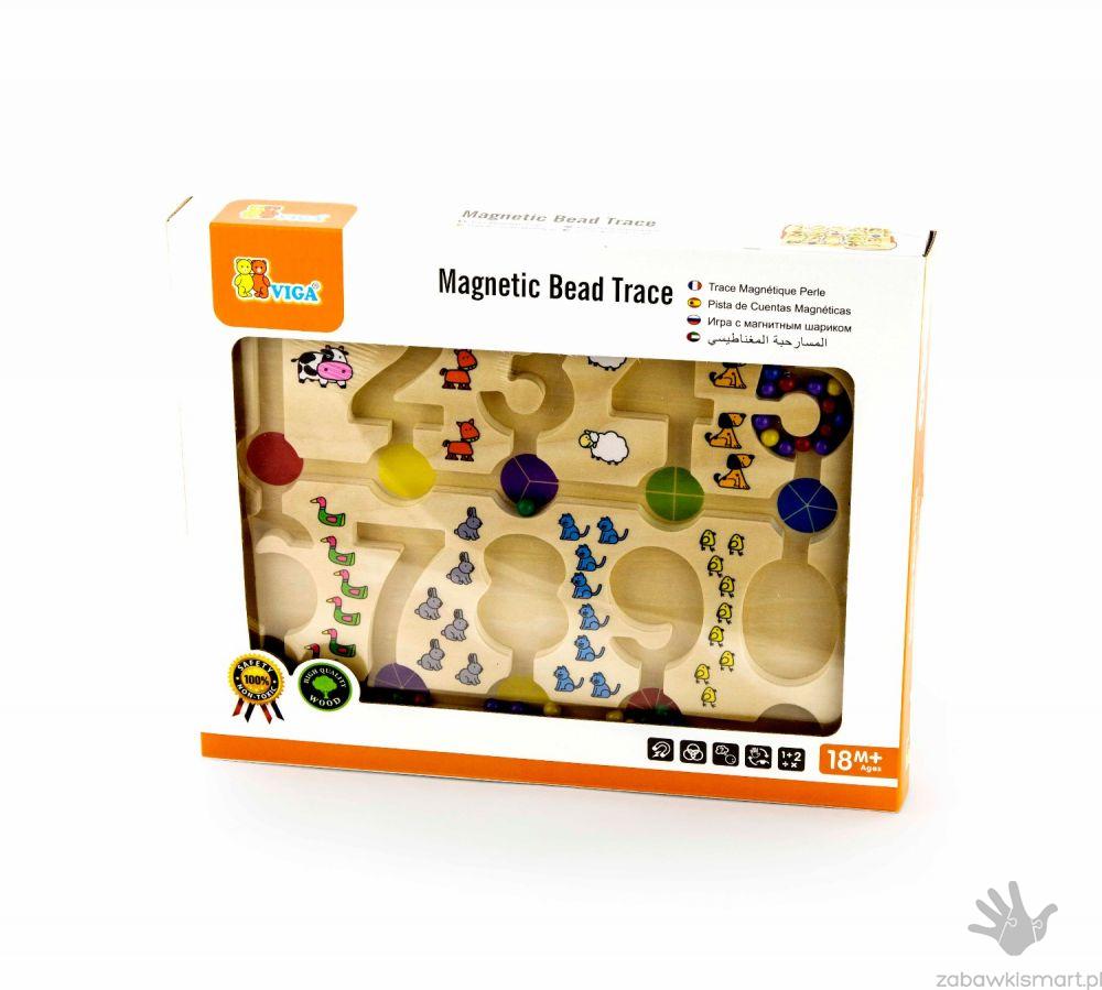 Układanka magnetyczna Viga- labirynt z cyferkami - obrazek 2