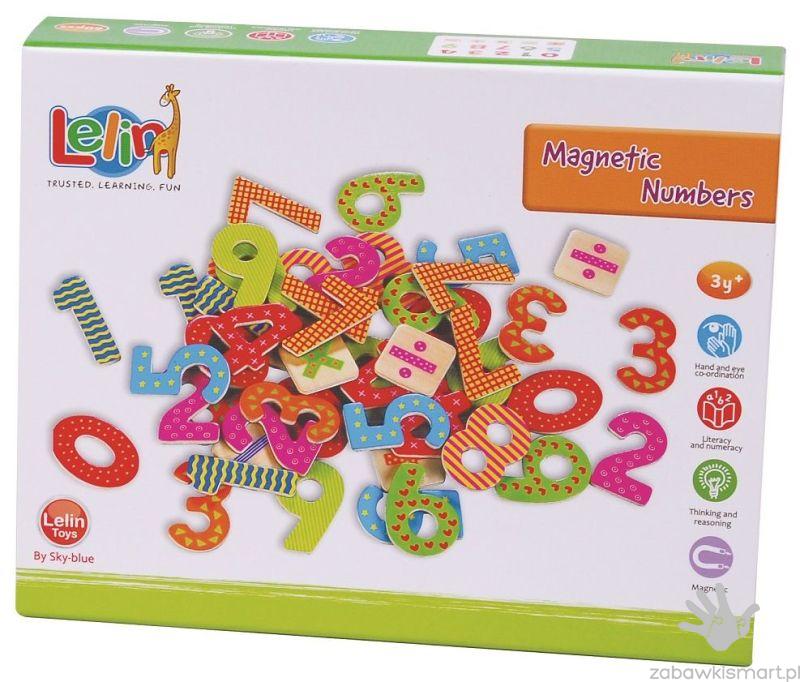 Cyferki magnetyczne- zestaw 60 szt. (Lelin) - obrazek 2