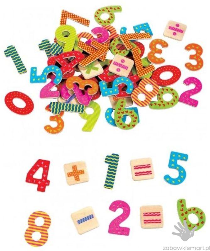Cyferki magnetyczne- zestaw 60 szt. (Lelin)