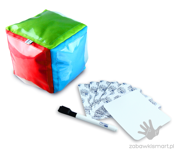 Kostka edukacyjna AKS z akcesoriami (15x15 cm)- miękka - obrazek 5