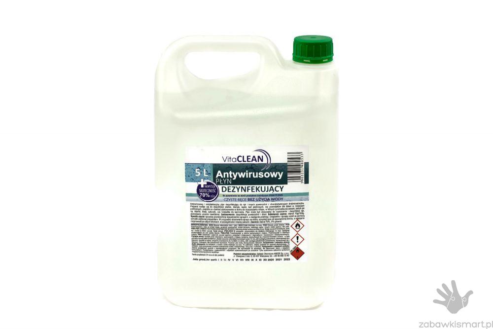 Płyn do dezynfekcji antywirusowy alkoholowy 70% vol- 5 l