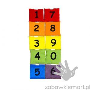 Woreczki gimnastyczne CYFERKI (AKS)- zestaw 10 szt.