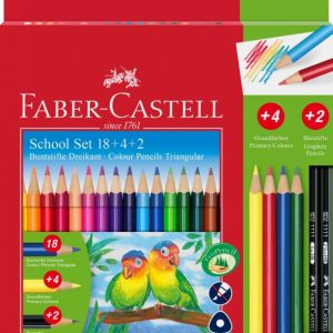 Kredki ołówkowe FABER- CASTELL- zestaw kredek z ołówkami
