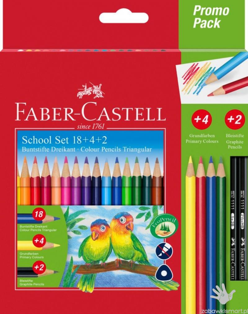 Kredki ołówkowe FABER- CASTELL- zestaw kredek z ołówkami