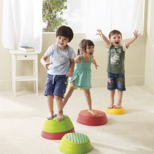 Tęczowe kamienie sensoryczne Weplay- zestaw 6 szt.