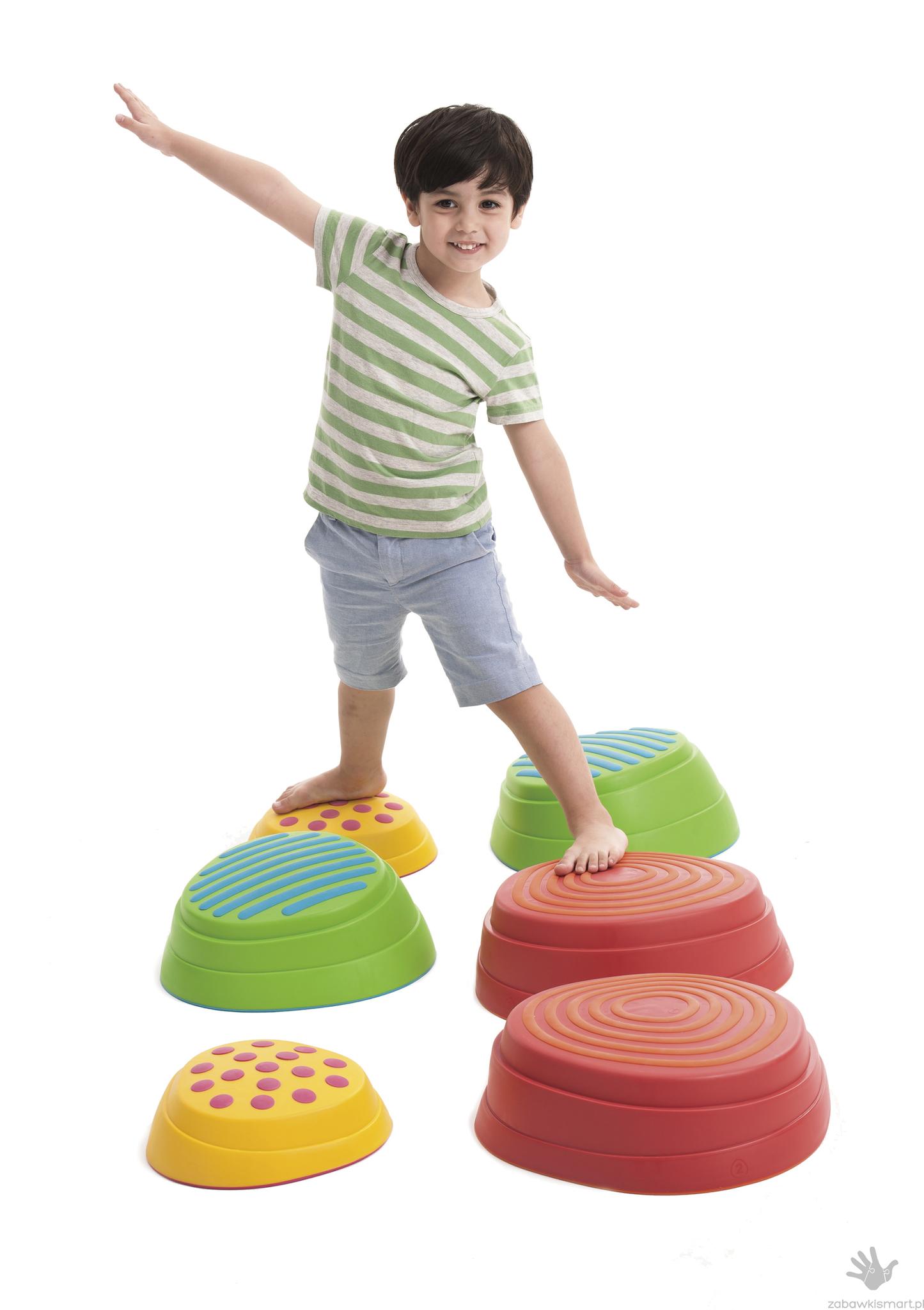 Tęczowe kamienie sensoryczne Weplay- zestaw 6 szt. - obrazek 4