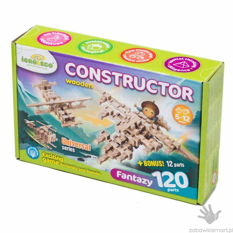 IGROTECO- KLOCKI FANTAZJA 120 części +12 bonus