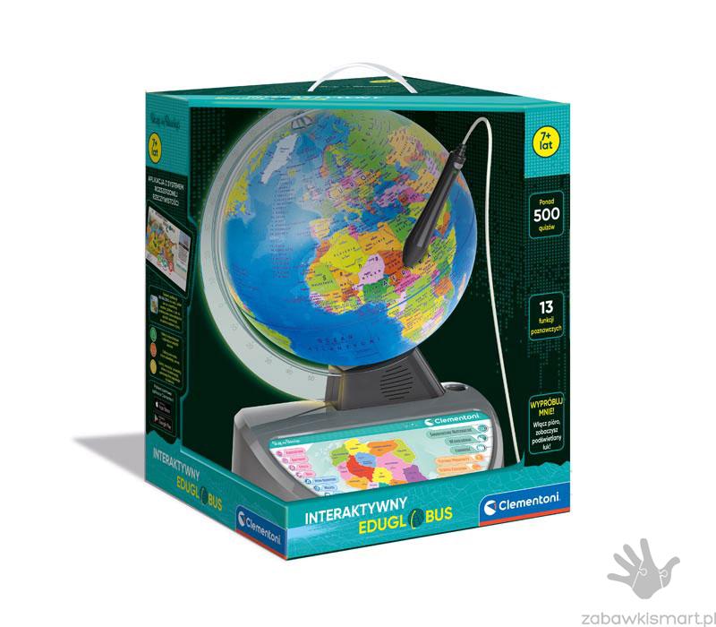Interaktywny EduGlobus Clementoni- nowa wersja z podświetleniem