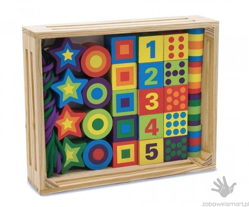 Zestaw dużych koralików do nawlekania- Melissa & Doug - obrazek 3