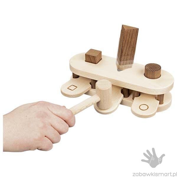 Przebijanka z kształtami- Goki Nature - obrazek 2