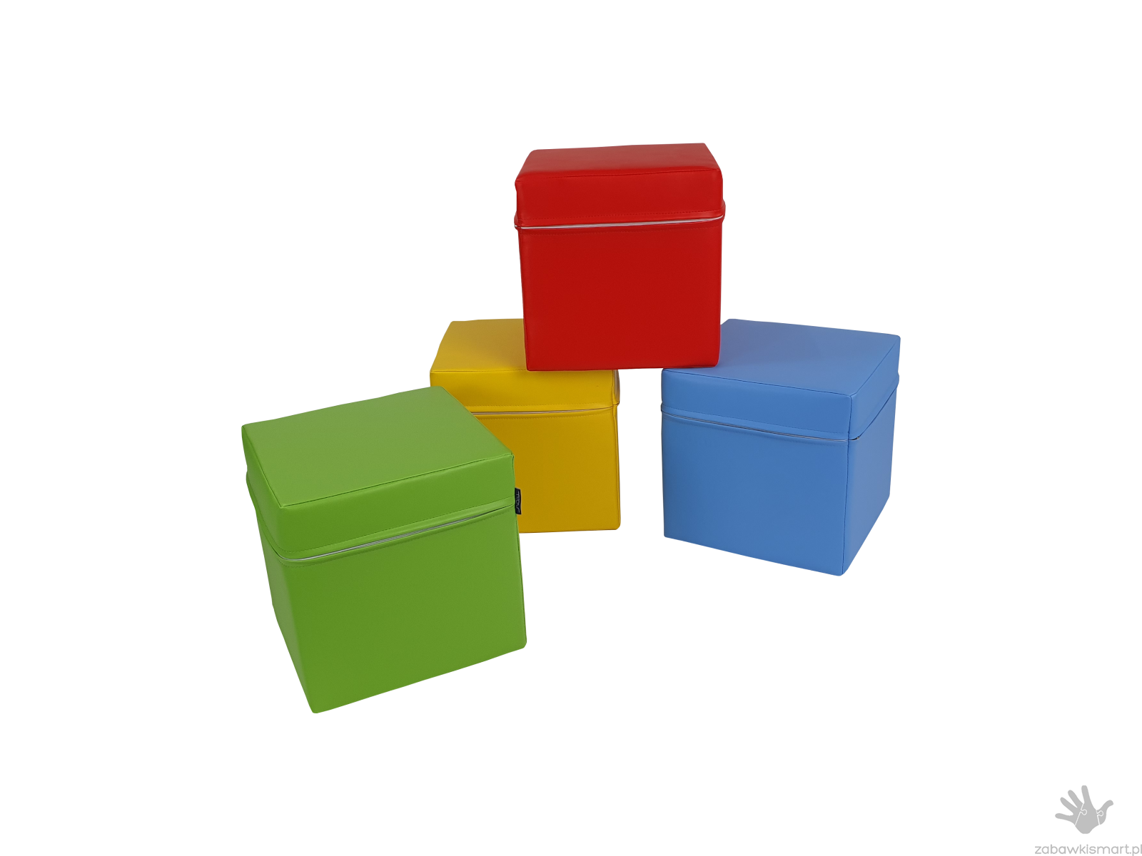 Siedziska z pianki- kształtki rehabilitacyjne- zestaw kostek 4 szt.