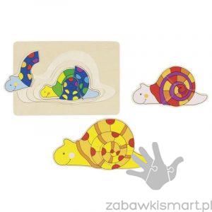 Układanka warstwowa Goki- Ślimaki
