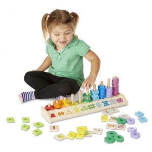 Układanka Melissa & Doug- nauka liczenia, kształty, kolory