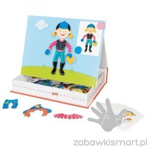 Układanka magnetyczna GOKI- Ubierz dziewczynkę