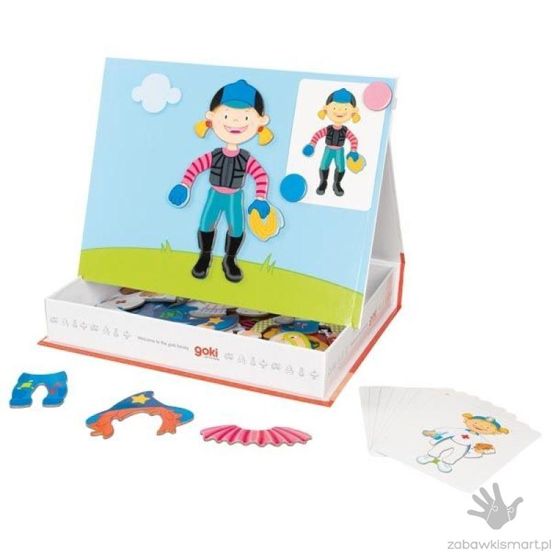 Układanka magnetyczna GOKI- Ubierz dziewczynkę