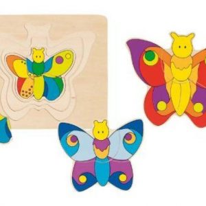Układanka warstwowa Goki- Motylki