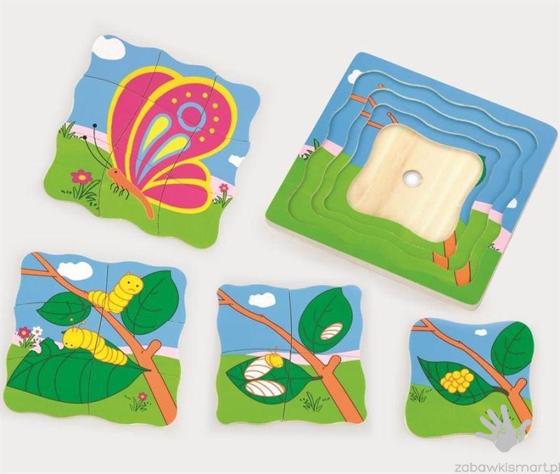 Układanka warstwowa Viga- Motyl