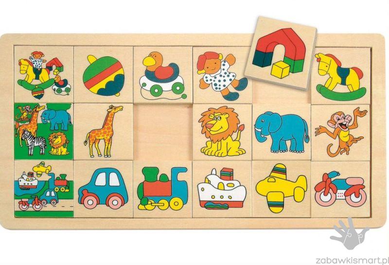 Układanka- dopasuj obrazek- 18 elementów (Woody)