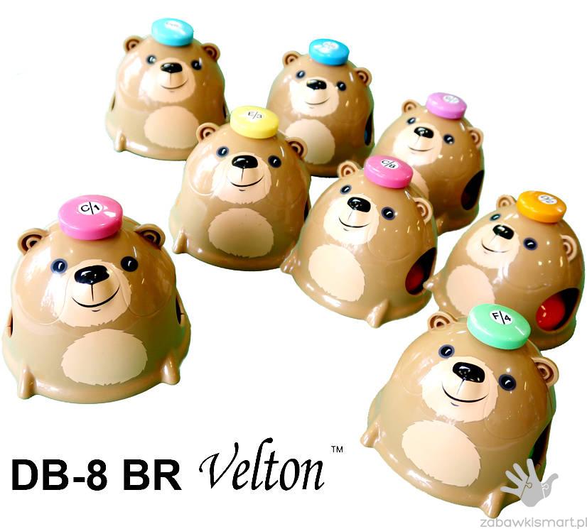 Dzwonki edukacyjne diatoniczne naciskane- zestaw MISIE Velton