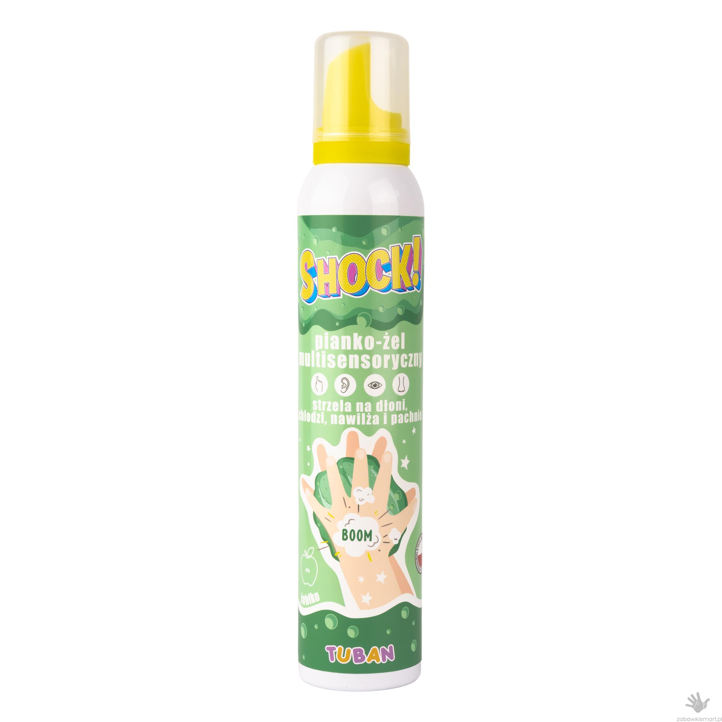 SHOCK– multisensoryczny pianko- żel Tuban- JABŁKO 200 ml