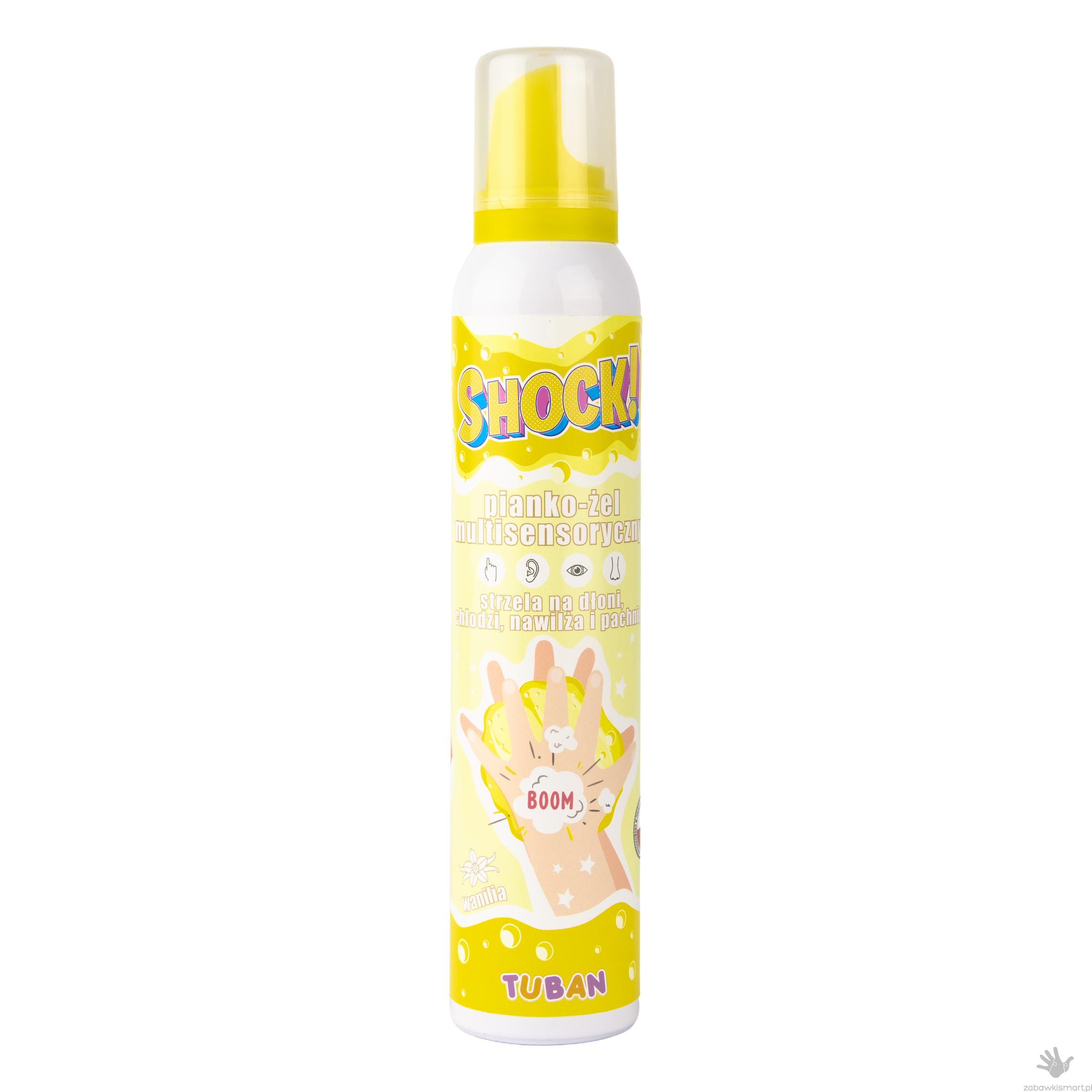 SHOCK– multisensoryczny pianko- żel Tuban- WANILIA 200 ml