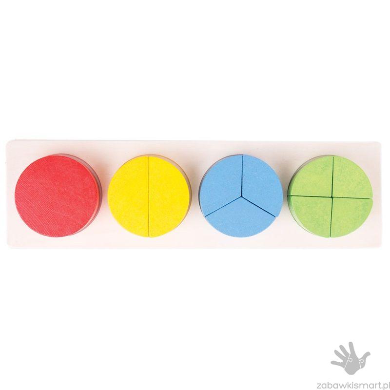 Układanka do nauki ułamków Small Foot (Legler) - obrazek 3