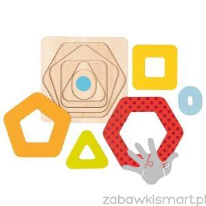 Puzzle geometryczne- warstwowe GOKI