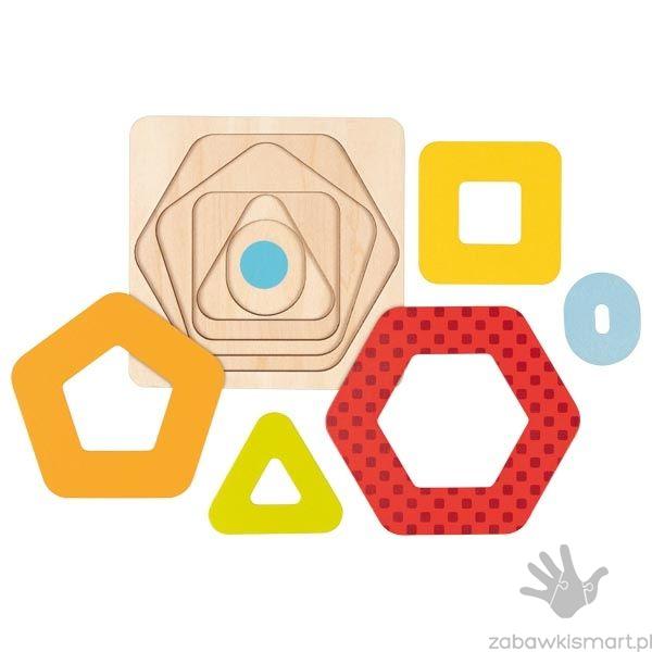 Puzzle geometryczne- warstwowe GOKI
