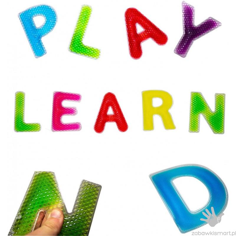 Sensoryczne żelowe litery PlayLearn- zestaw 26 szt. - obrazek 2
