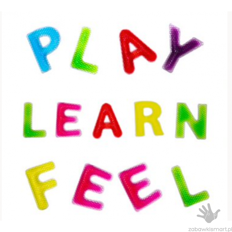 Sensoryczne żelowe litery PlayLearn- zestaw 26 szt. - obrazek 3