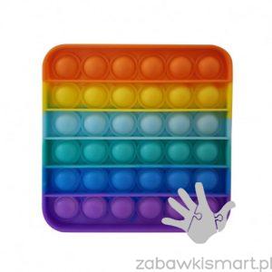 Tęczowe PUSH POP IT BUBBLE- kwadratowe