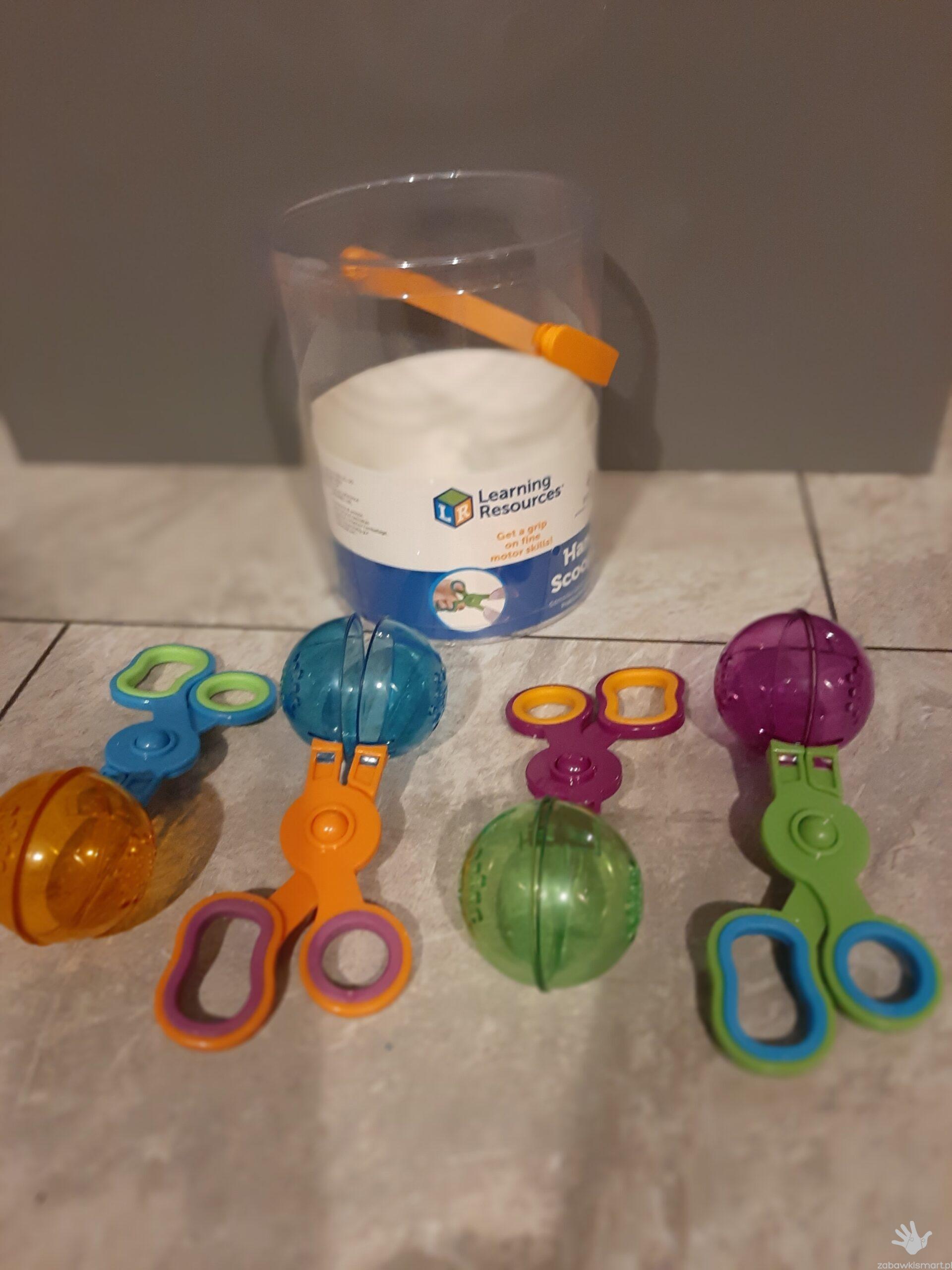 Szczypce dla dzieci- kule z sitkiem (Learning Resources) - obrazek 3