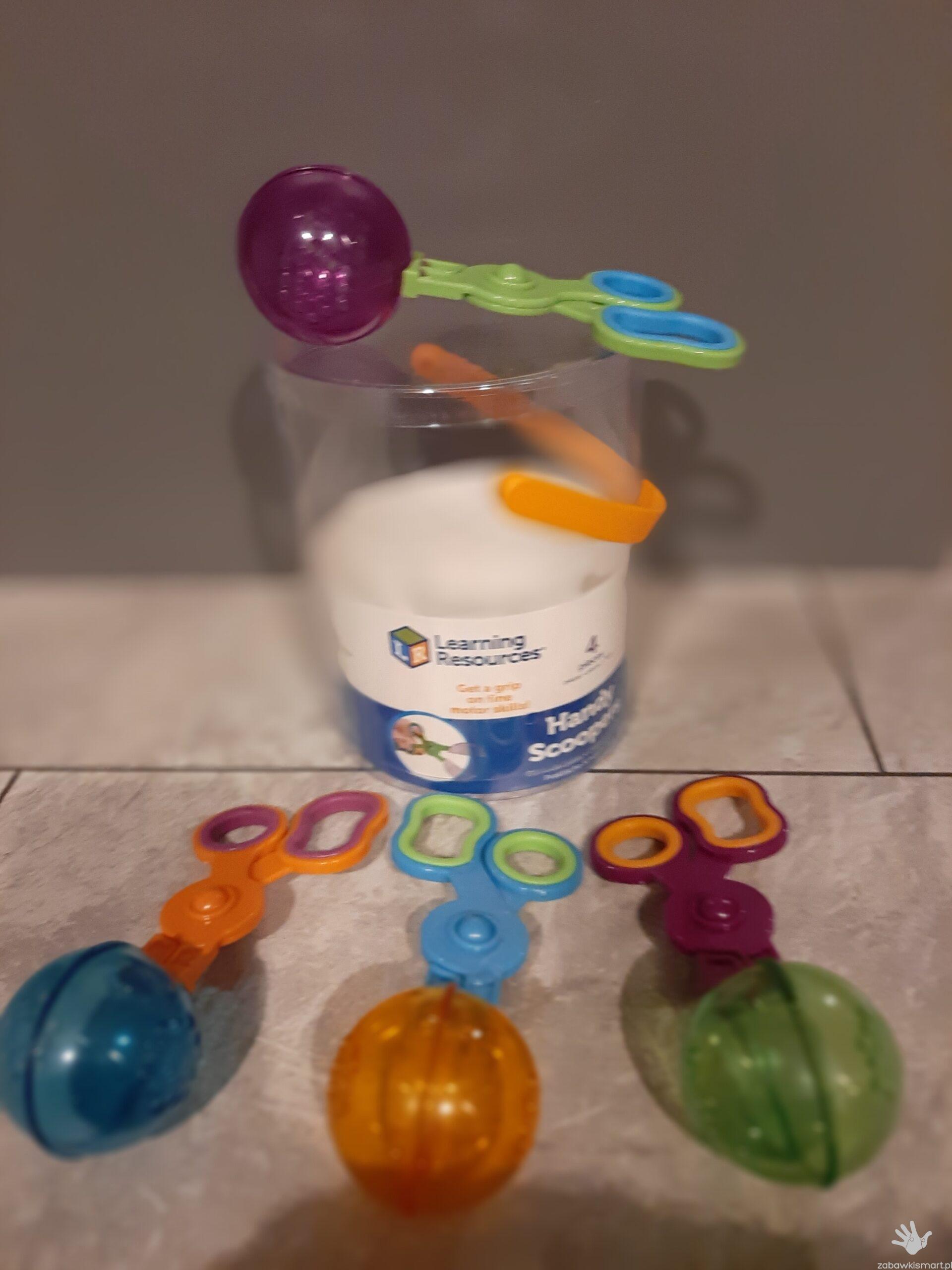 Szczypce dla dzieci- kule z sitkiem (Learning Resources)