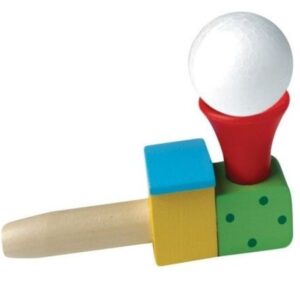 Dmuchnij piłeczkę- dmuchawka logopedyczna Small Foot (Legler)- lokomotywa