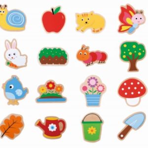 Układanka magnetyczna Lelin- ogród