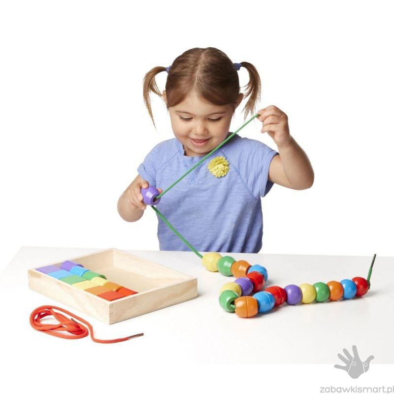 Drewniane korale do nawlekania Melissa & Doug- duże - obrazek 4