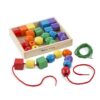 Drewniane korale do nawlekania Melissa & Doug- duże