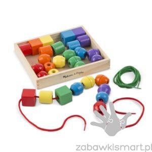 Drewniane korale do nawlekania Melissa & Doug- duże