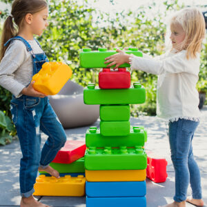 Klocki budowlane CEGŁY- zestaw Marioinex (33 szt.)