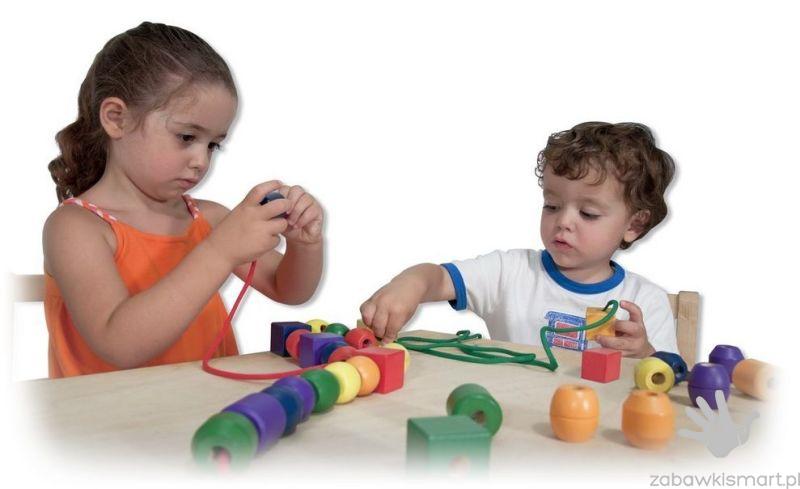 Drewniane korale do nawlekania Melissa & Doug- duże - obrazek 3